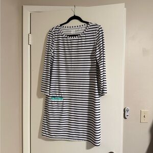 Cabana Life Navy and White Striped Top